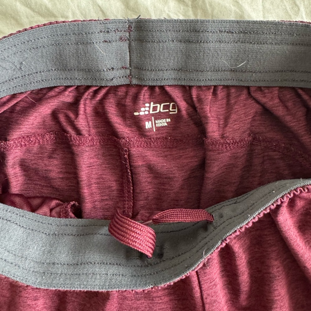 BCG Mens Short Hotsell Size Medium Burgundy Color - Picture 5 of 10